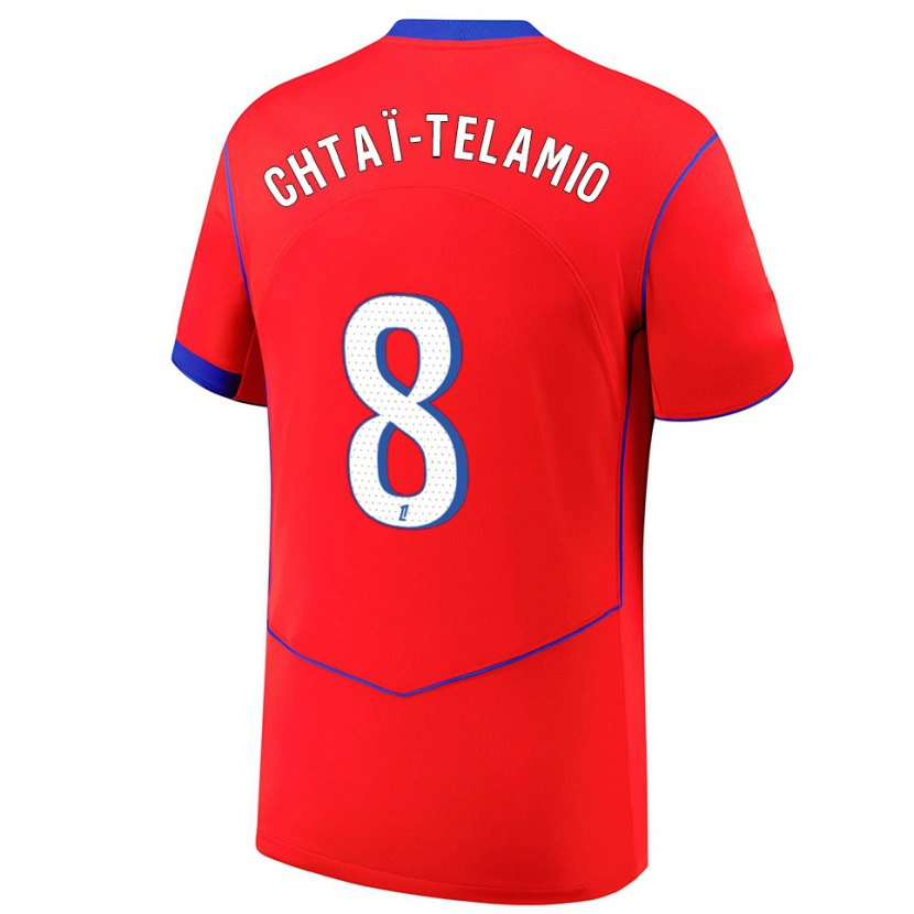 Danxen Damen Zayon Chtaï-Telamio #8 Rot Blau Weiß Ausweichtrikot Trikot 2025/26 T-Shirt Österreich