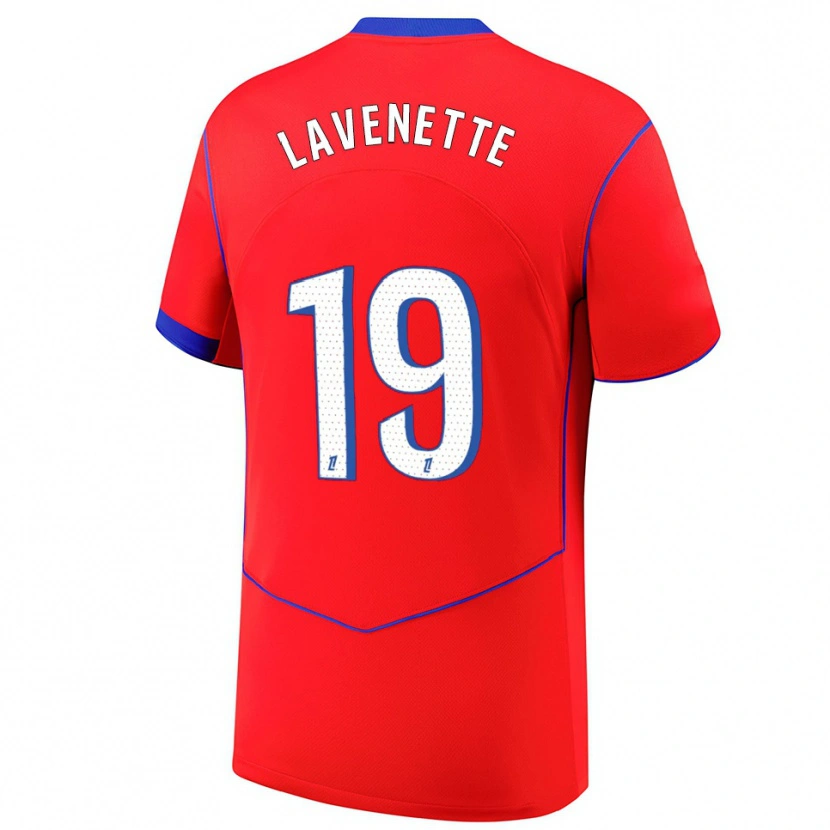 Danxen Damen Mathias Lavenette #19 Rot Blau Weiß Ausweichtrikot Trikot 2025/26 T-Shirt Österreich