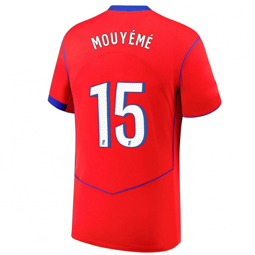 Danxen Damen Théo Mouyémé #15 Rot Blau Weiß Ausweichtrikot Trikot 2025/26 T-Shirt Österreich