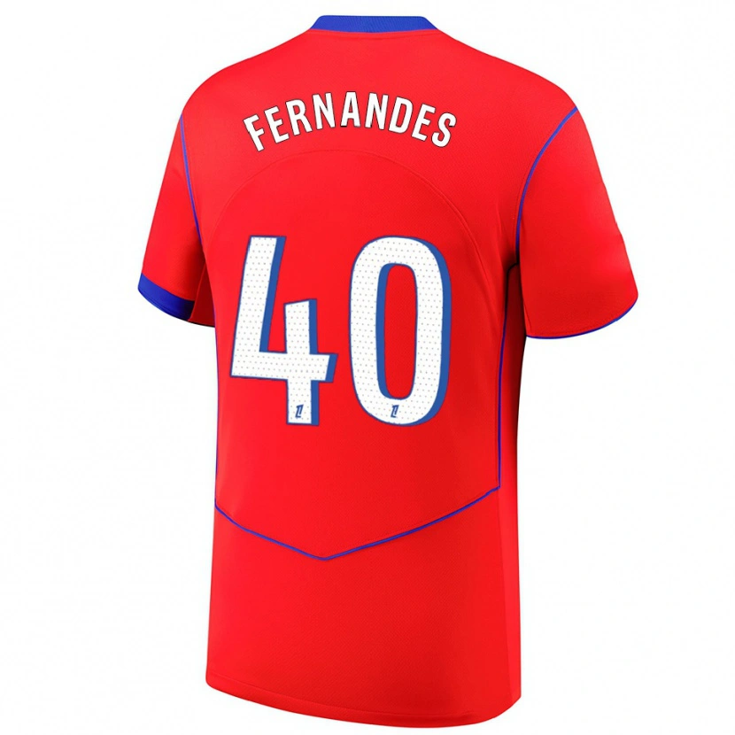 Danxen Damen Alyssa Fernandes #40 Rot Blau Weiß Ausweichtrikot Trikot 2025/26 T-Shirt Österreich