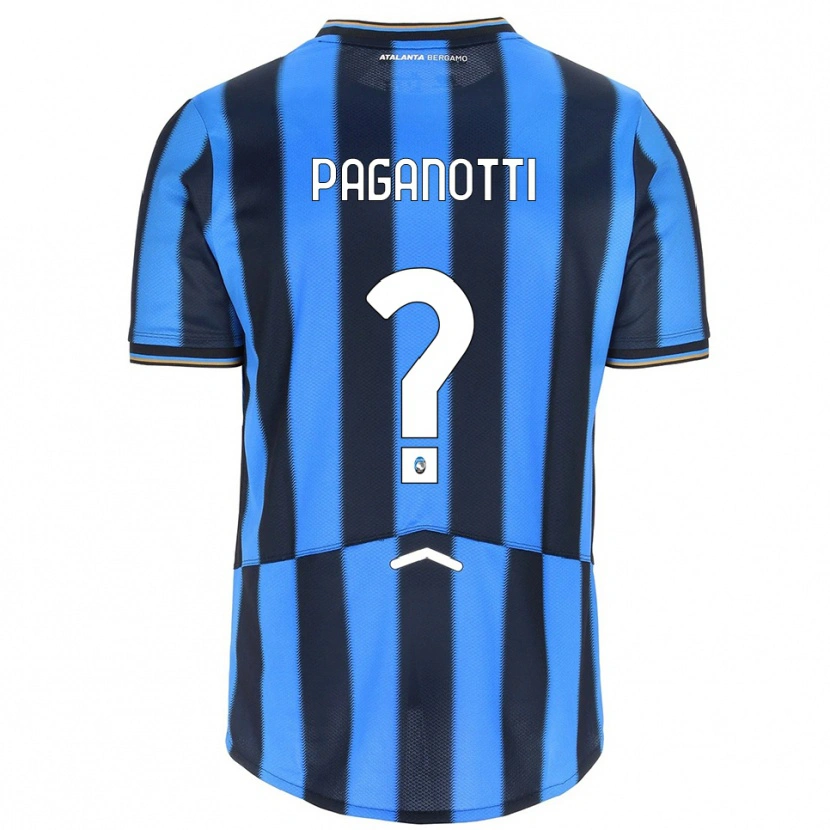 Danxen Kinder Emanuele Paganotti #0 Himmelblau Schwarz Heimtrikot Trikot 2025/26 T-Shirt Österreich