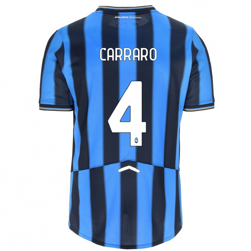 Danxen Kinder Marco Carraro #4 Himmelblau Schwarz Heimtrikot Trikot 2025/26 T-Shirt Österreich