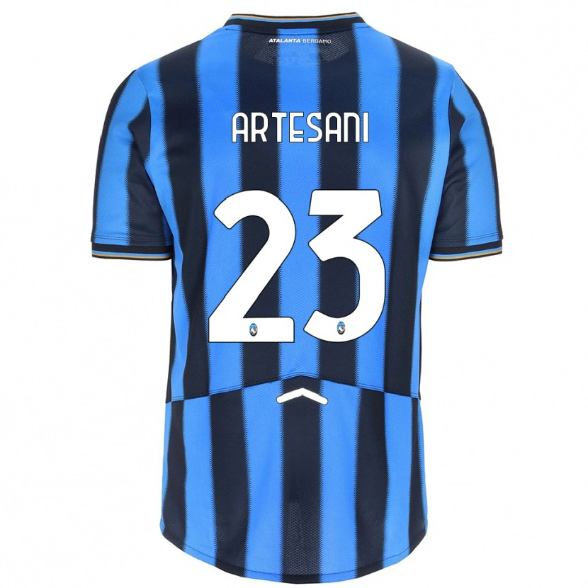 Danxen Kinder Nicolò Artesani #23 Himmelblau Schwarz Heimtrikot Trikot 2025/26 T-Shirt Österreich