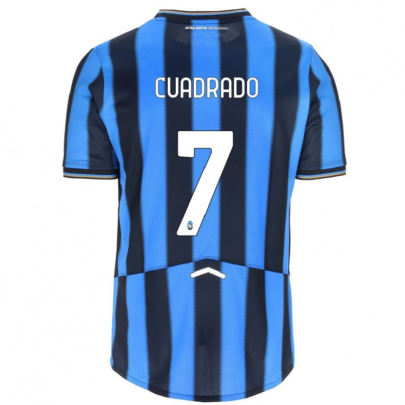 Danxen Kinder Juan Cuadrado #7 Himmelblau Schwarz Heimtrikot Trikot 2025/26 T-Shirt Österreich