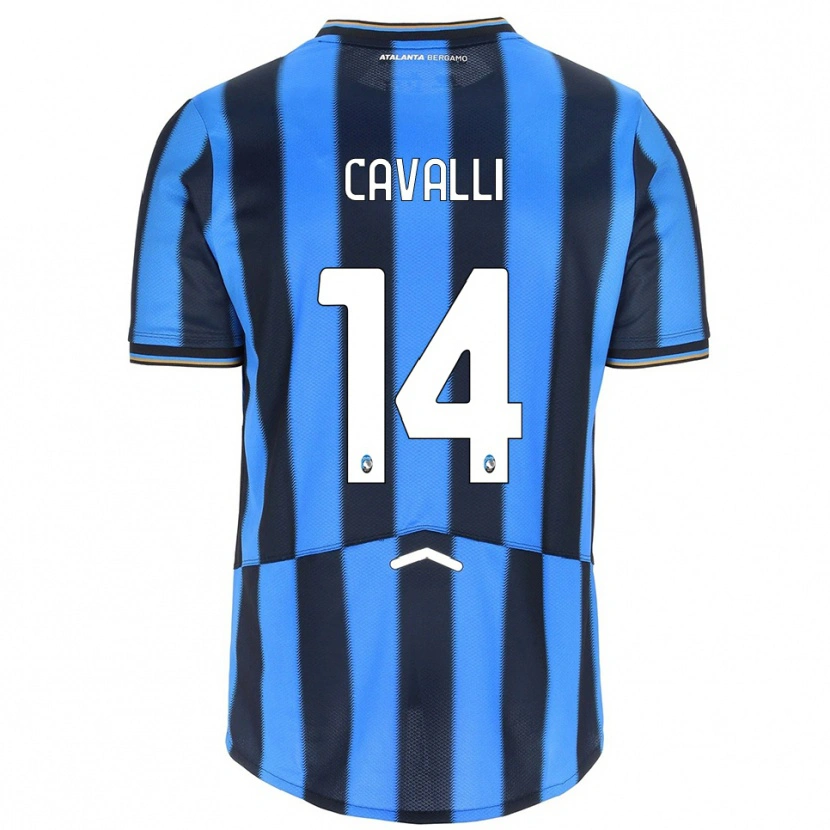 Danxen Kinder Tommaso Cavalli #14 Himmelblau Schwarz Heimtrikot Trikot 2025/26 T-Shirt Österreich