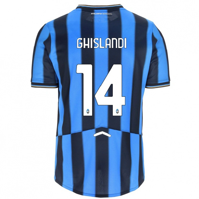 Danxen Kinder Davide Ghislandi #14 Himmelblau Schwarz Heimtrikot Trikot 2025/26 T-Shirt Österreich
