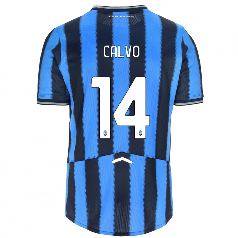Danxen Kinder Filippo Calvo #14 Himmelblau Schwarz Heimtrikot Trikot 2025/26 T-Shirt Österreich