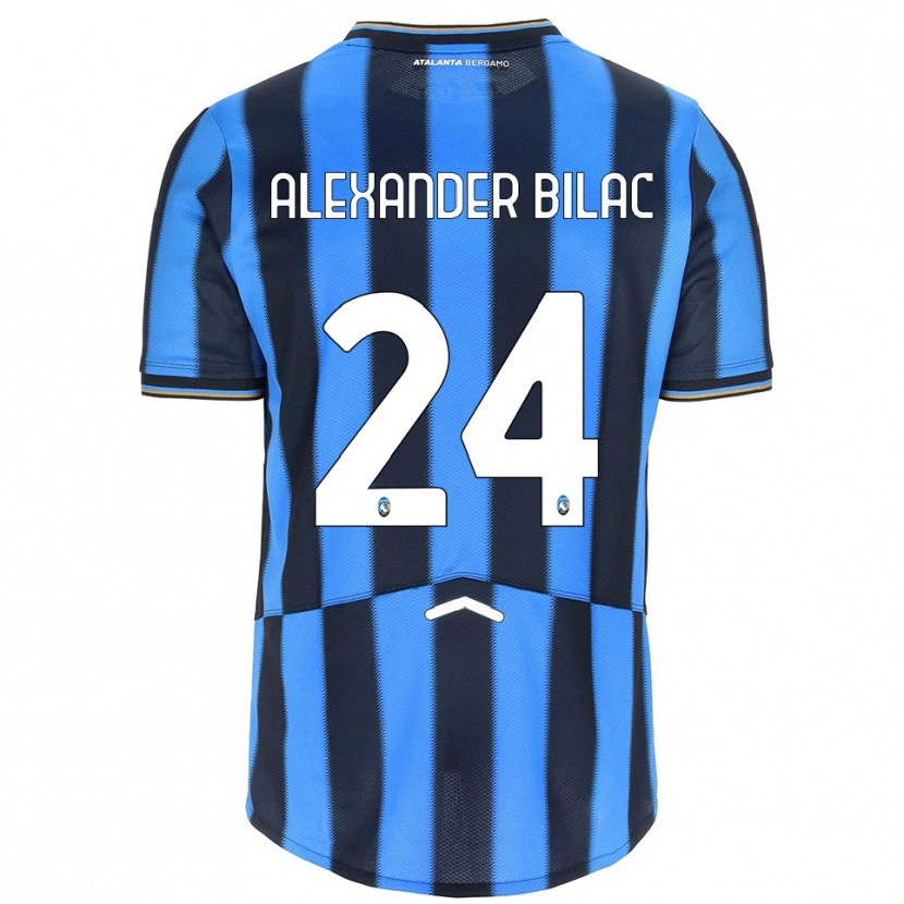 Danxen Kinder Max Bilac #24 Himmelblau Schwarz Heimtrikot Trikot 2025/26 T-Shirt Österreich