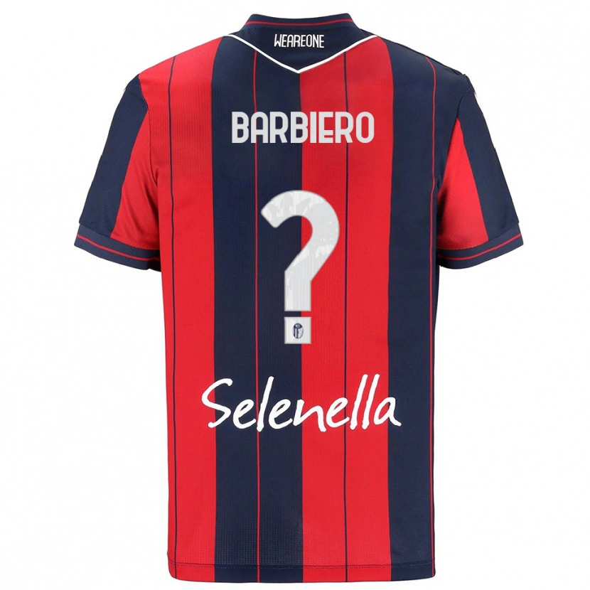 Danxen Kinder Andrea Barbiero #0 Rot Marineblau Heimtrikot Trikot 2025/26 T-Shirt Österreich