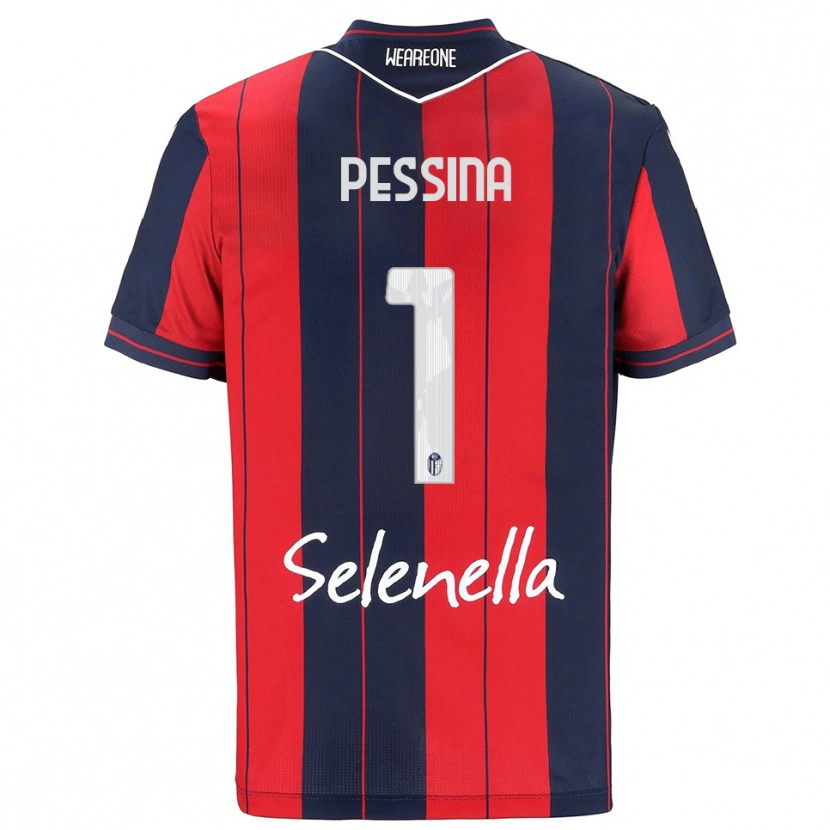 Danxen Kinder Massimo Pessina #1 Rot Marineblau Heimtrikot Trikot 2025/26 T-Shirt Österreich