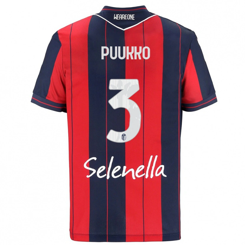 Danxen Kinder Akseli Puukko #3 Rot Marineblau Heimtrikot Trikot 2025/26 T-Shirt Österreich