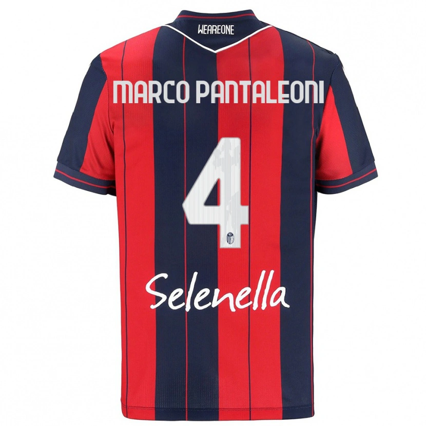 Danxen Kinder Gian Marco Pantaleoni #4 Rot Marineblau Heimtrikot Trikot 2025/26 T-Shirt Österreich
