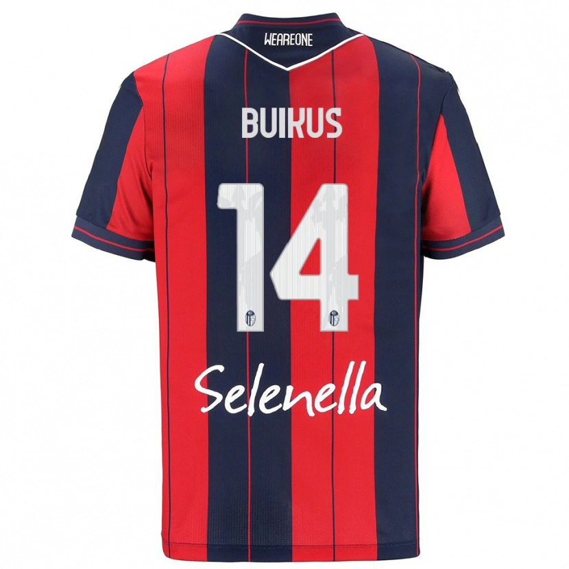 Danxen Kinder Adomas Buikus #14 Rot Marineblau Heimtrikot Trikot 2025/26 T-Shirt Österreich