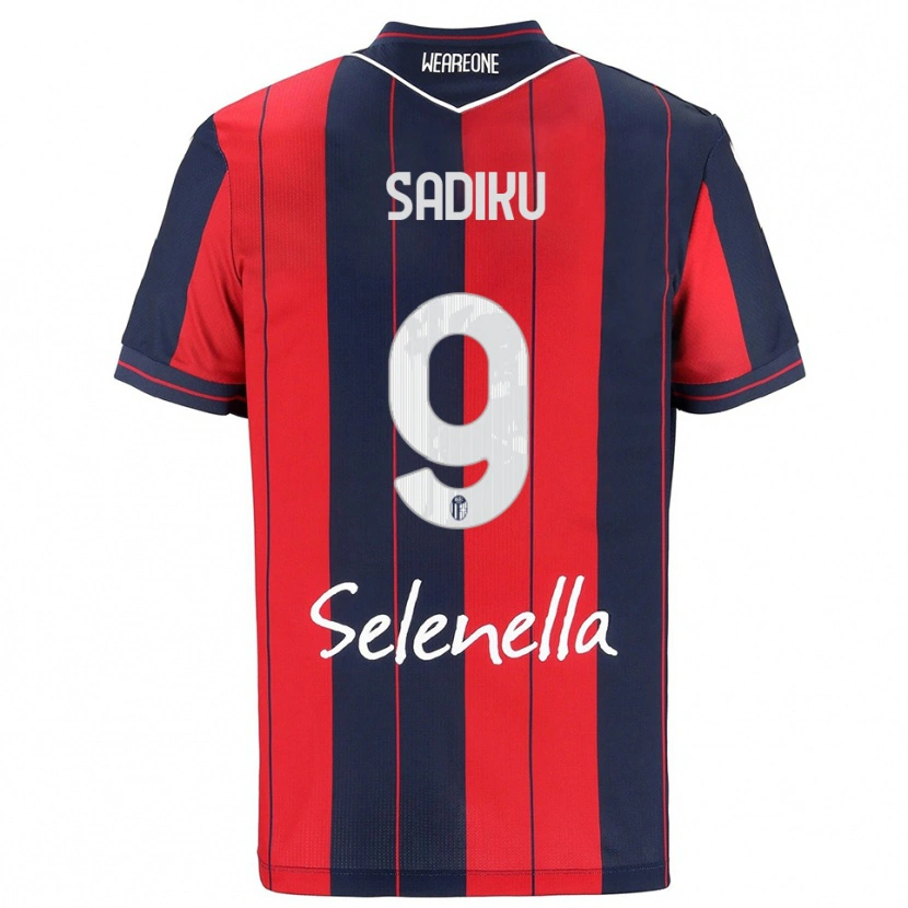 Danxen Kinder Bamir Sadiku #9 Rot Marineblau Heimtrikot Trikot 2025/26 T-Shirt Österreich