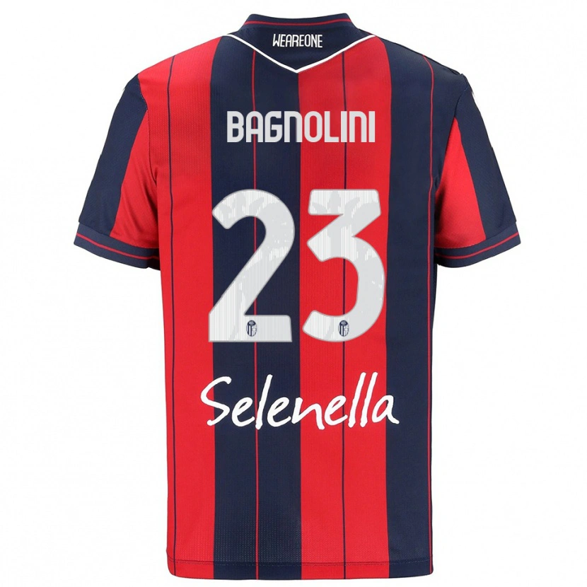 Danxen Kinder Nicola Bagnolini #23 Rot Marineblau Heimtrikot Trikot 2025/26 T-Shirt Österreich