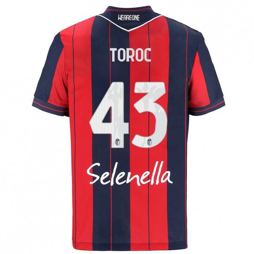 Danxen Kinder Andrei Toroc #43 Rot Marineblau Heimtrikot Trikot 2025/26 T-Shirt Österreich