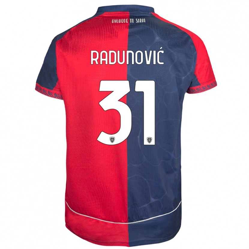 Danxen Kinder Boris Radunović #31 Rot Marineblau Heimtrikot Trikot 2025/26 T-Shirt Österreich