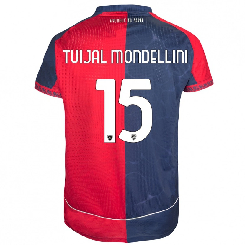 Danxen Kinder Luca Tuijai Mondellini #15 Rot Marineblau Heimtrikot Trikot 2025/26 T-Shirt Österreich