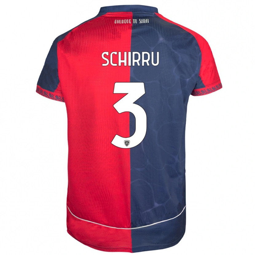 Danxen Kinder Andrea Schirru #3 Rot Marineblau Heimtrikot Trikot 2025/26 T-Shirt Österreich