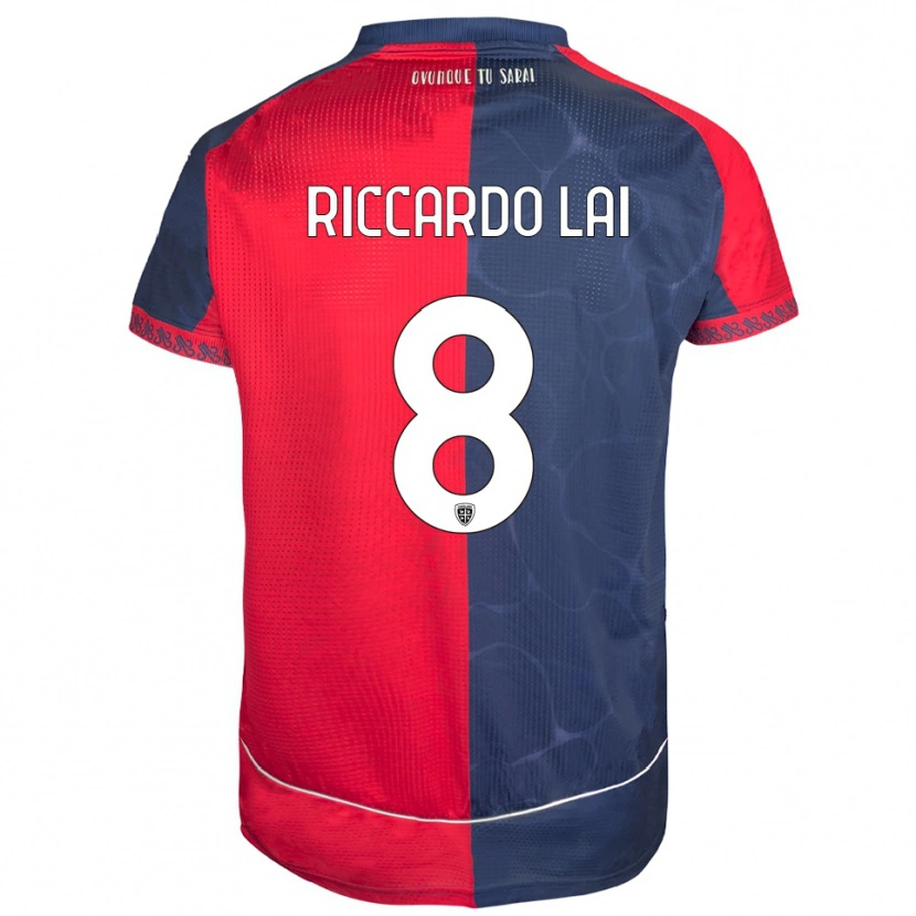 Danxen Kinder Riccardo Lai #8 Rot Marineblau Heimtrikot Trikot 2025/26 T-Shirt Österreich