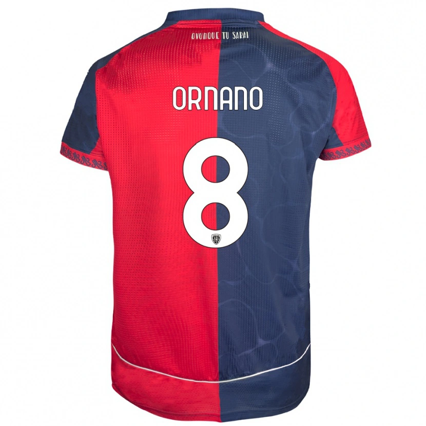 Danxen Kinder Marco Ornano #8 Rot Marineblau Heimtrikot Trikot 2025/26 T-Shirt Österreich