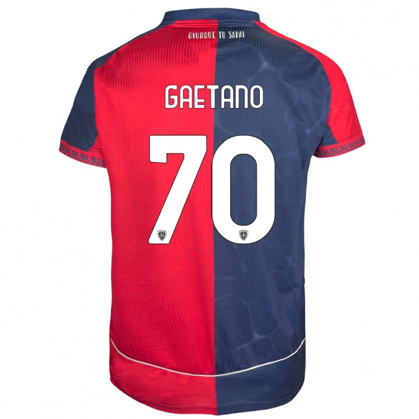 Danxen Kinder Gianluca Gaetano #70 Rot Marineblau Heimtrikot Trikot 2025/26 T-Shirt Österreich