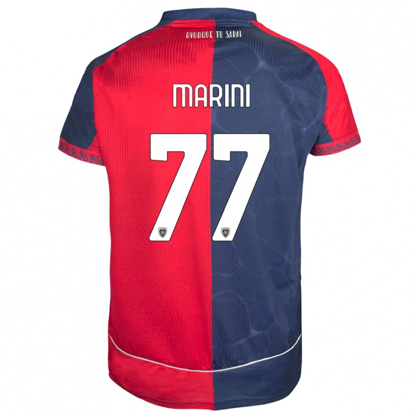 Danxen Kinder Matteo Marini #77 Rot Marineblau Heimtrikot Trikot 2025/26 T-Shirt Österreich