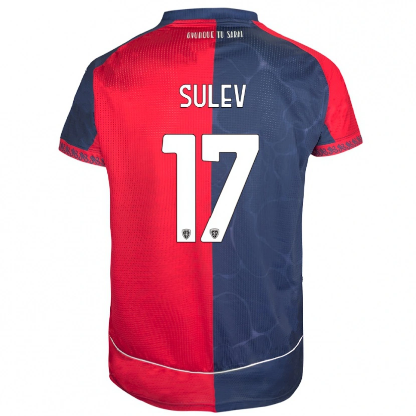 Danxen Kinder Ivan Sulev #17 Rot Marineblau Heimtrikot Trikot 2025/26 T-Shirt Österreich