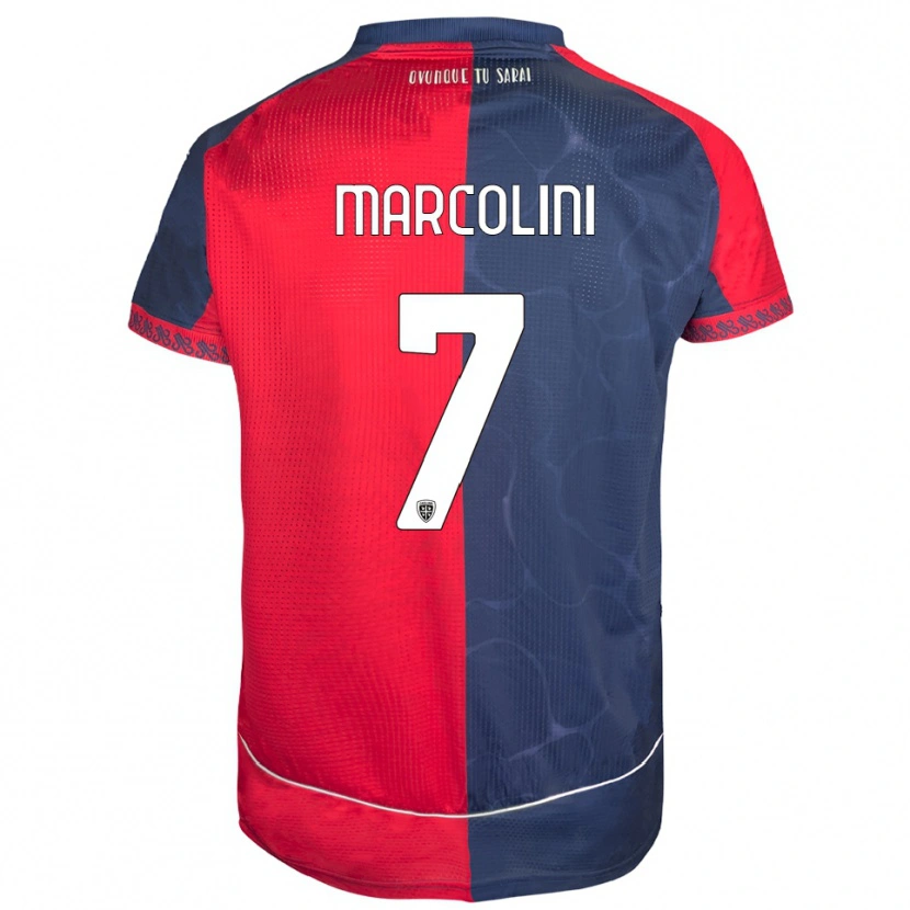 Danxen Kinder Diego Marcolini #7 Rot Marineblau Heimtrikot Trikot 2025/26 T-Shirt Österreich