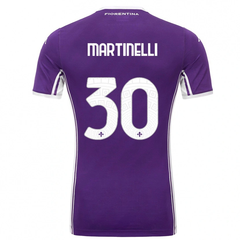 Danxen Kinder Tommaso Martinelli #30 Lila Weiß Heimtrikot Trikot 2025/26 T-Shirt Österreich