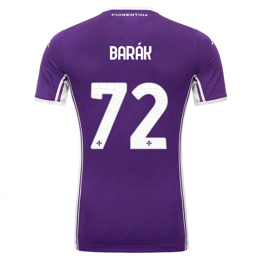 Danxen Kinder Antonín Barák #72 Lila Weiß Heimtrikot Trikot 2025/26 T-Shirt Österreich