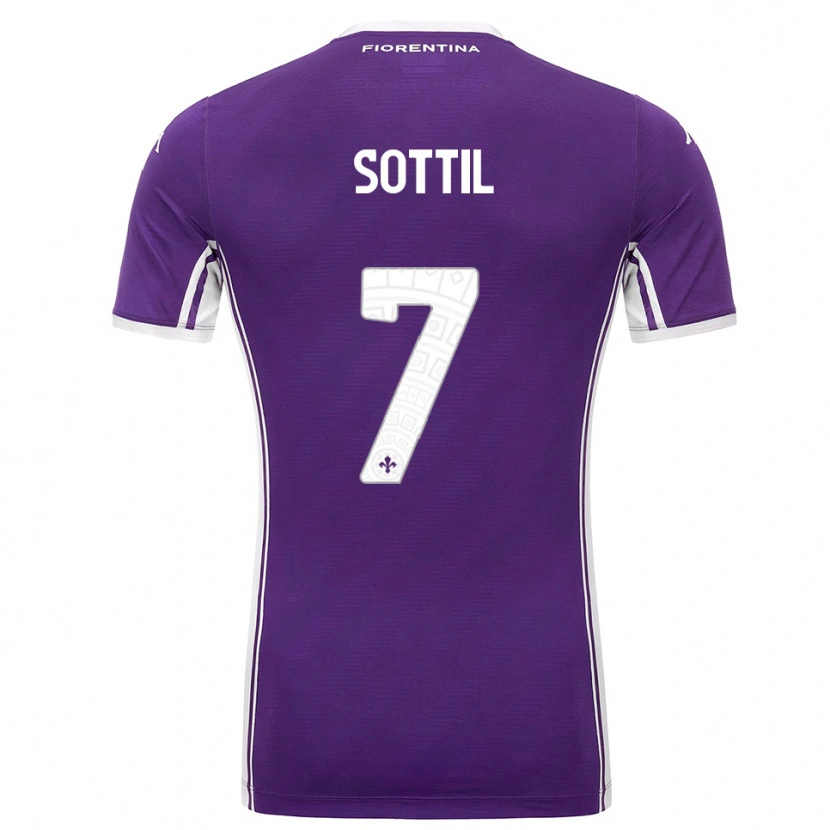Danxen Kinder Riccardo Sottil #7 Lila Weiß Heimtrikot Trikot 2025/26 T-Shirt Österreich