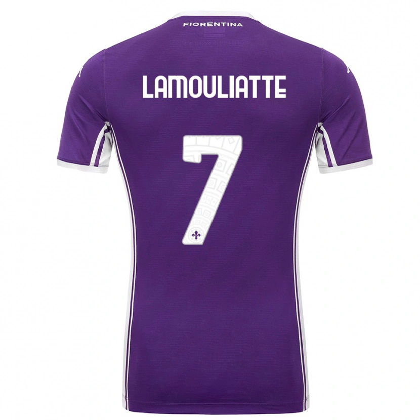 Danxen Kinder Hugo Lamouliatte #7 Lila Weiß Heimtrikot Trikot 2025/26 T-Shirt Österreich
