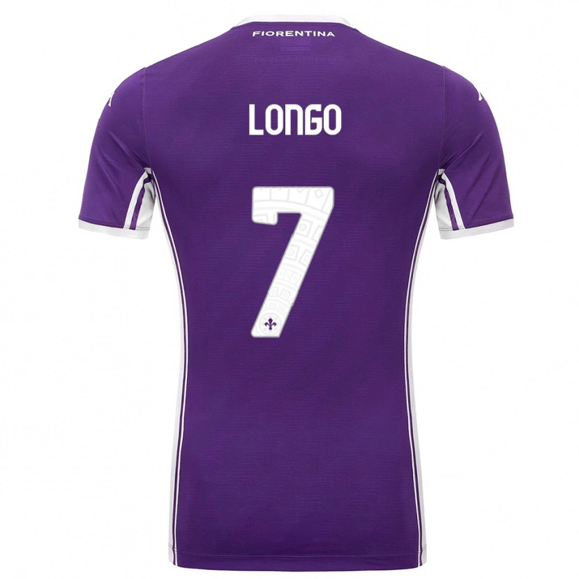 Danxen Kinder Miriam Chiara Longo #7 Lila Weiß Heimtrikot Trikot 2025/26 T-Shirt Österreich