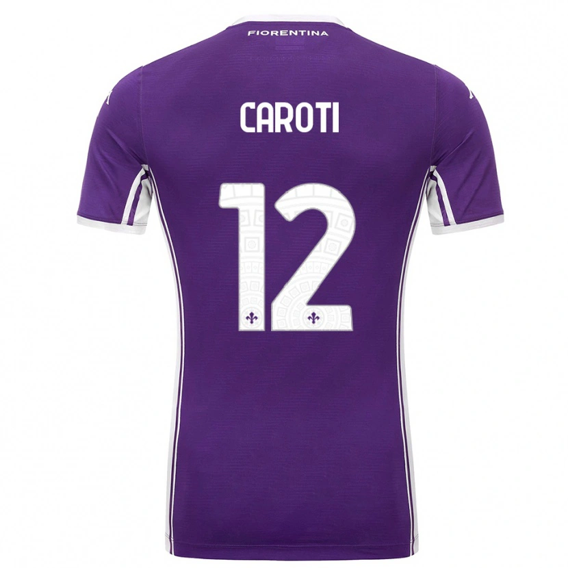 Danxen Kinder Filippo Caroti #12 Lila Weiß Heimtrikot Trikot 2025/26 T-Shirt Österreich