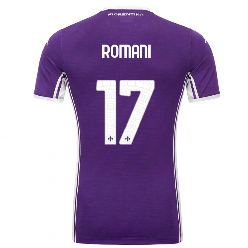 Danxen Kinder Lorenzo Romani #17 Lila Weiß Heimtrikot Trikot 2025/26 T-Shirt Österreich