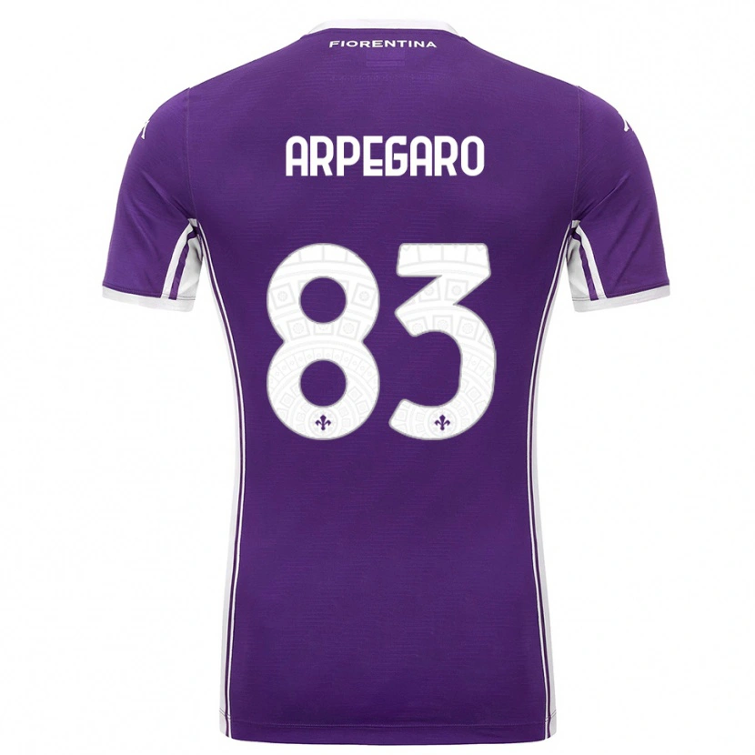 Danxen Kinder Sofia Arpegaro #83 Lila Weiß Heimtrikot Trikot 2025/26 T-Shirt Österreich