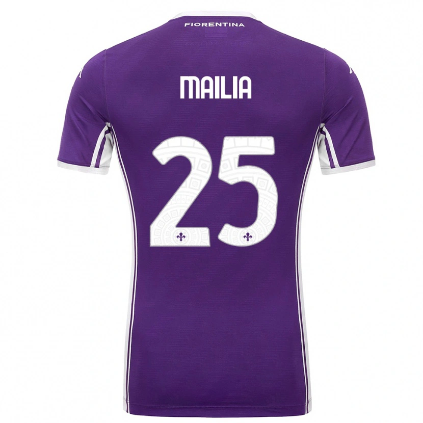 Danxen Kinder Siria Mailia #25 Lila Weiß Heimtrikot Trikot 2025/26 T-Shirt Österreich