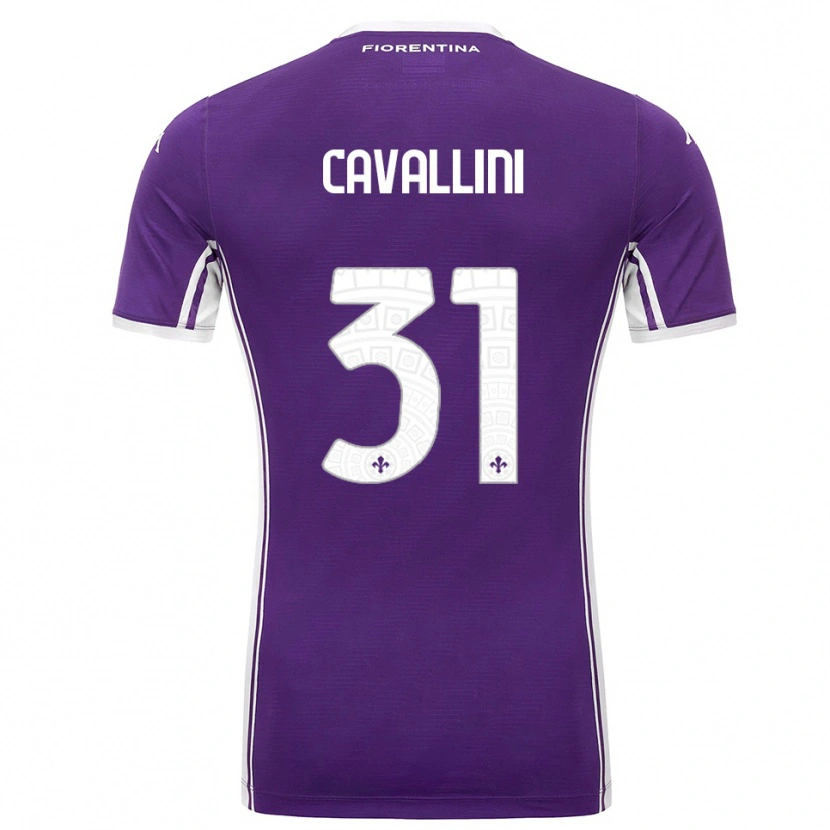 Danxen Kinder Aurora Cavallini #31 Lila Weiß Heimtrikot Trikot 2025/26 T-Shirt Österreich