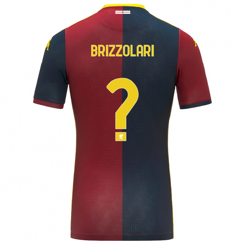 Danxen Kinder Mattia Brizzolari #0 Rot Königsblau Heimtrikot Trikot 2025/26 T-Shirt Österreich
