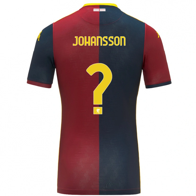 Danxen Kinder Vincent Johansson #0 Rot Königsblau Heimtrikot Trikot 2025/26 T-Shirt Österreich