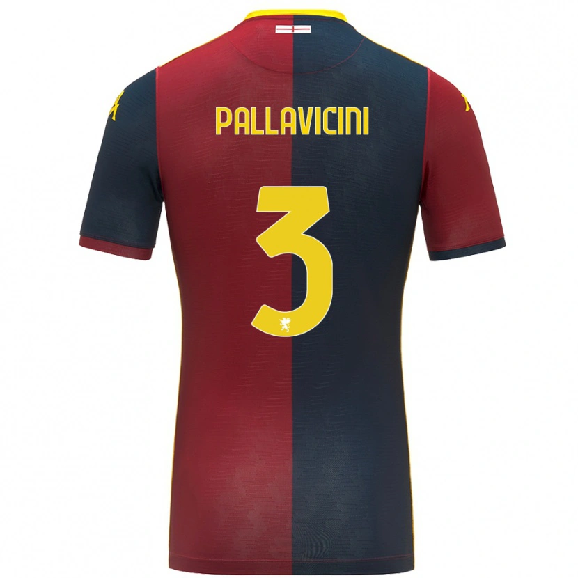 Danxen Kinder Matteo Pallavicini #3 Rot Königsblau Heimtrikot Trikot 2025/26 T-Shirt Österreich