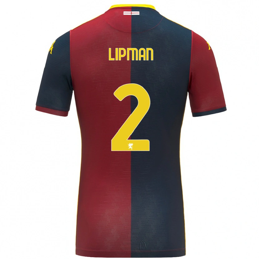 Danxen Kinder Emma Lipman #2 Rot Königsblau Heimtrikot Trikot 2025/26 T-Shirt Österreich