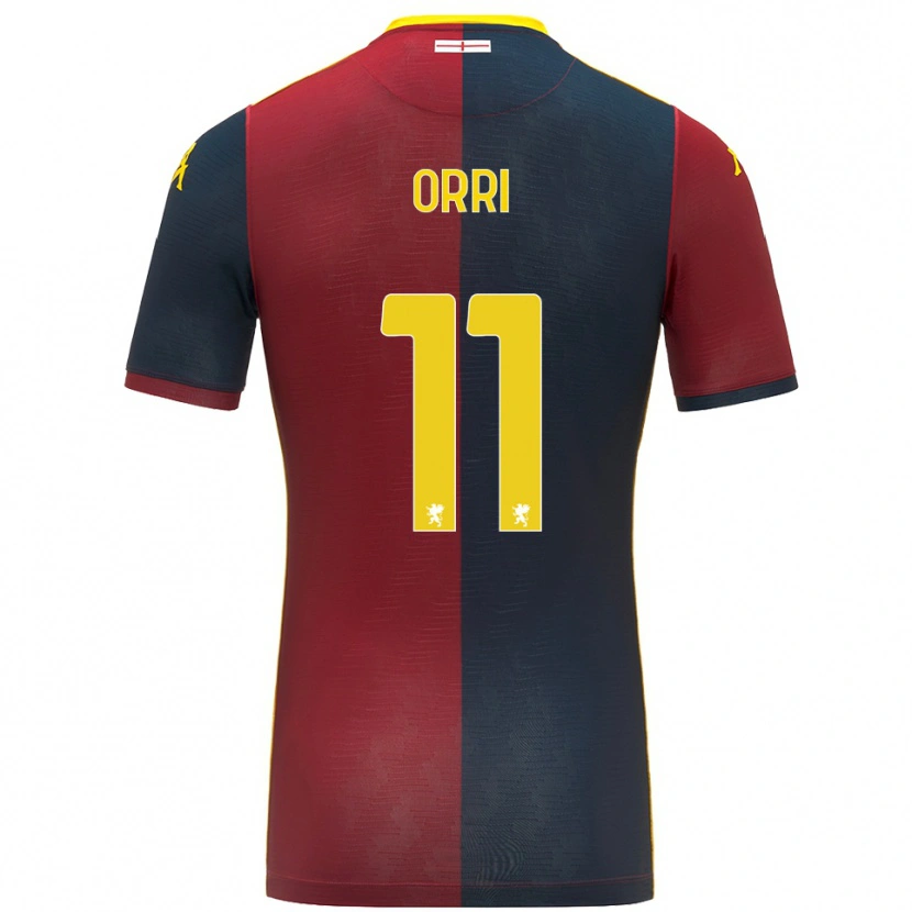 Danxen Kinder Ágúst Orri Thorsteinsson #11 Rot Königsblau Heimtrikot Trikot 2025/26 T-Shirt Österreich