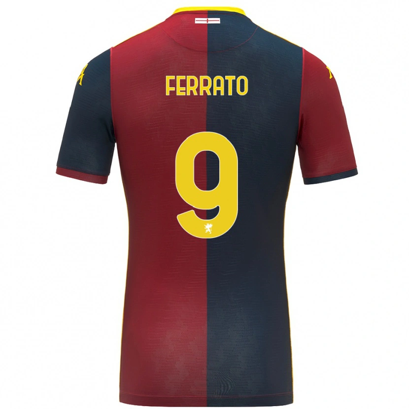 Danxen Kinder Claudia Ferrato #9 Rot Königsblau Heimtrikot Trikot 2025/26 T-Shirt Österreich