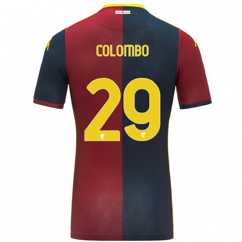 Danxen Kinder Lorenzo Colombo #29 Rot Königsblau Heimtrikot Trikot 2025/26 T-Shirt Österreich