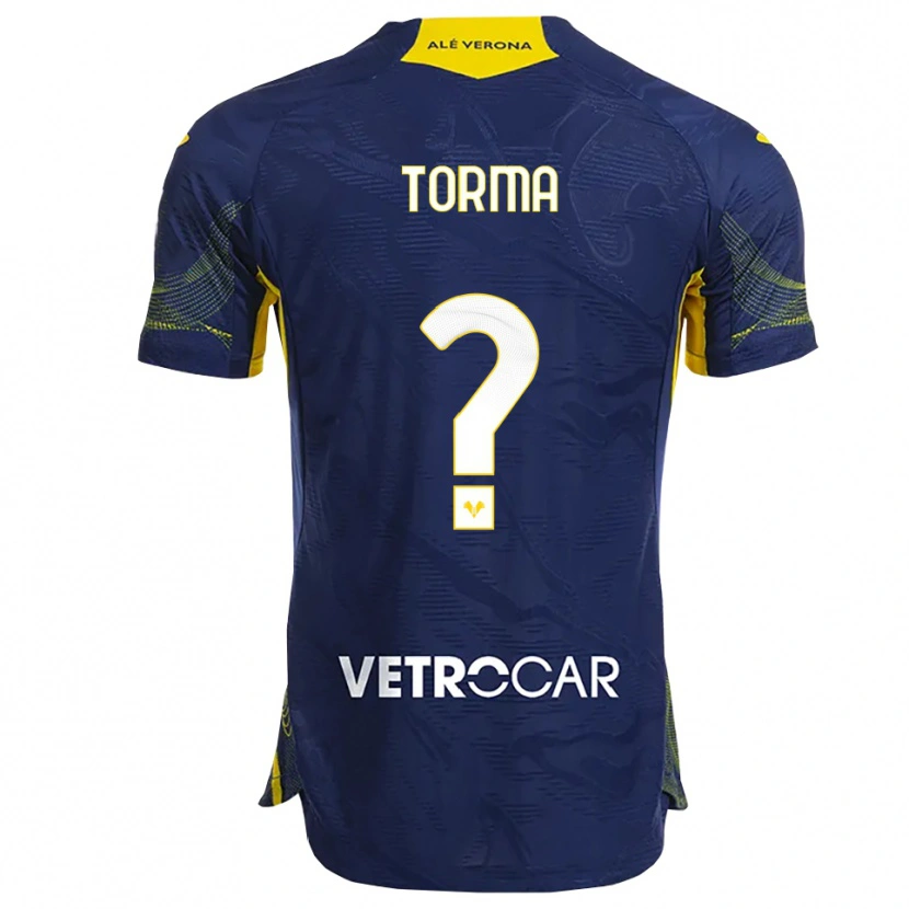 Danxen Kinder Salvatore Torma #0 Marineblau Gelb Heimtrikot Trikot 2025/26 T-Shirt Österreich
