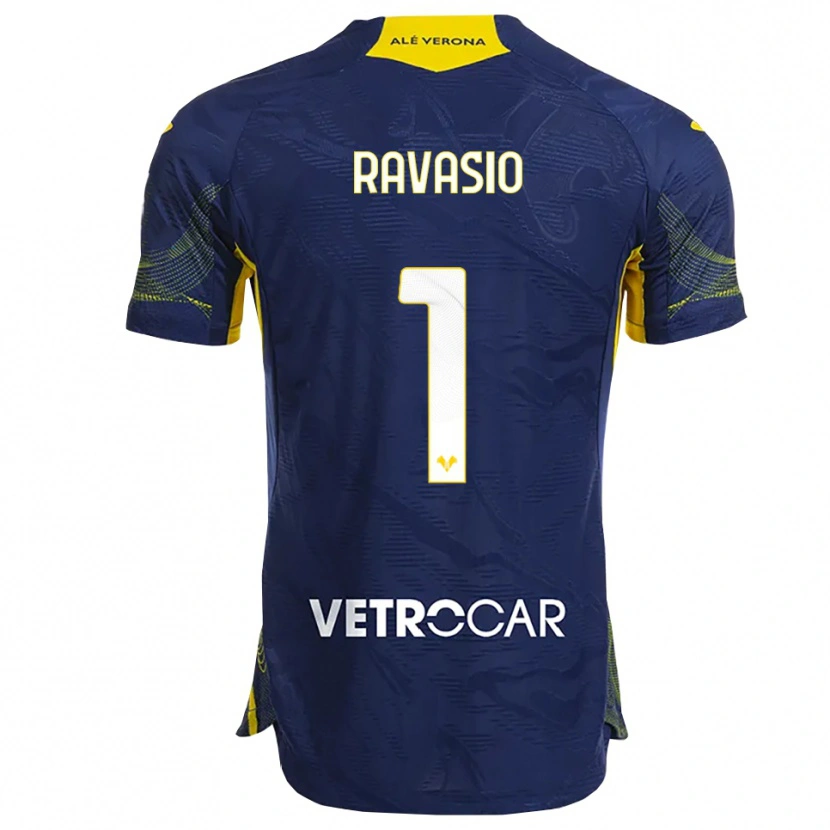 Danxen Kinder Manuel Ravasio #1 Marineblau Gelb Heimtrikot Trikot 2025/26 T-Shirt Österreich