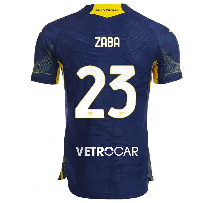 Danxen Kinder Nelson Zaba #23 Marineblau Gelb Heimtrikot Trikot 2025/26 T-Shirt Österreich