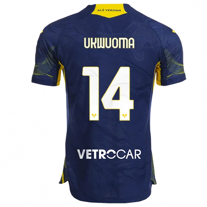 Danxen Kinder Bright Ukwuoma #14 Marineblau Gelb Heimtrikot Trikot 2025/26 T-Shirt Österreich